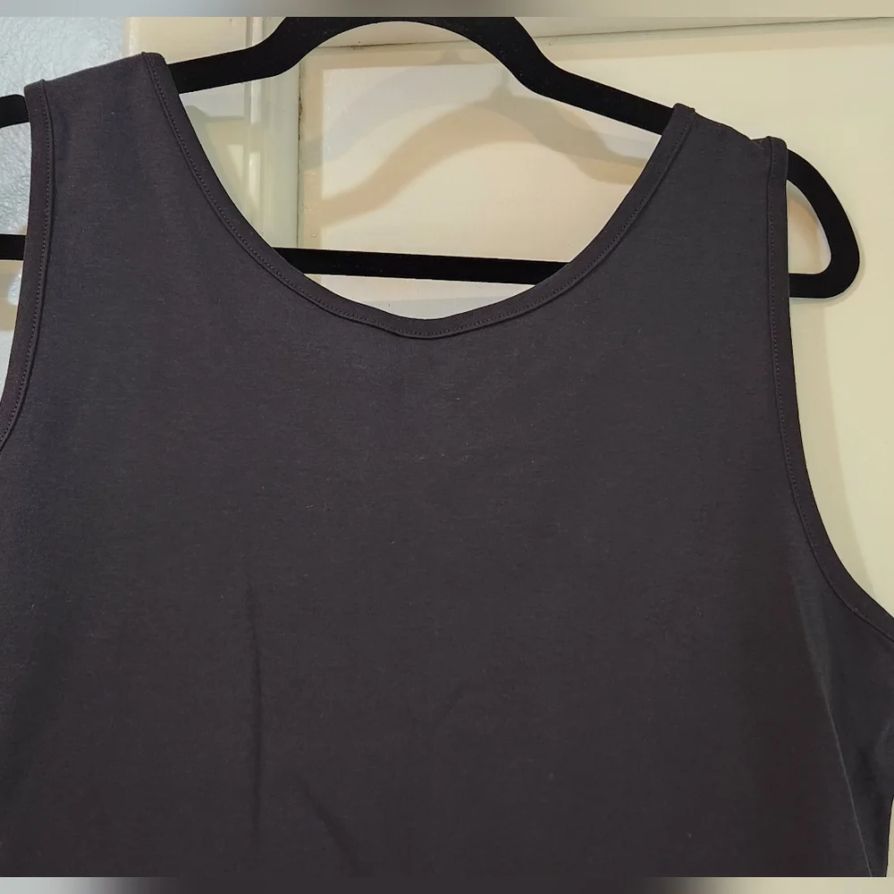 Women's Lands End Black Tank Top, Size L - Picture 7 of 7